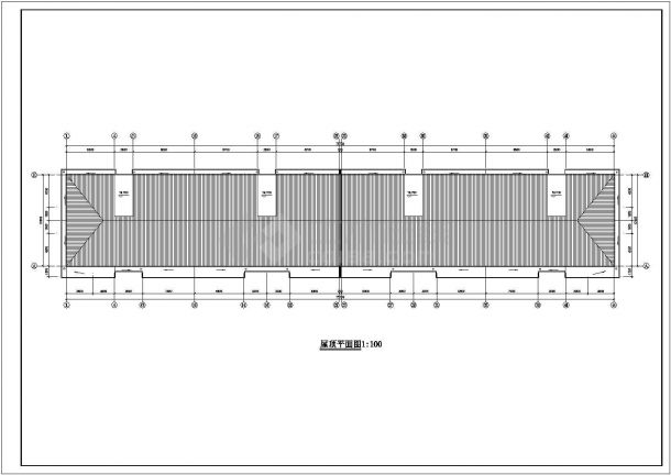 郑州市惠济区某水泥厂六层砖混结构职业家属楼建筑设计CAD图纸-图二