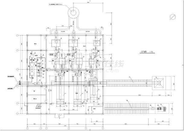 20吨和10吨热水锅炉施工设计图-图二