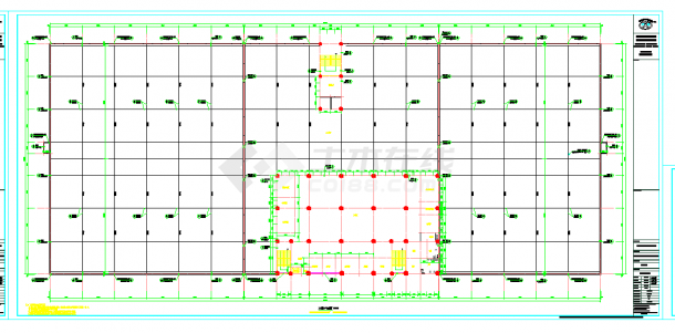 某地丙类多层框架结构厂房建筑施工图CAD图纸-图二