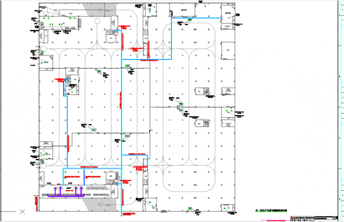 某地厂房低压配电工程CAD图纸_图1