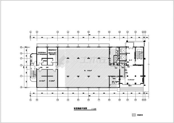 办公楼设计_办公楼装修工程照明、动力系统。.cad-图二