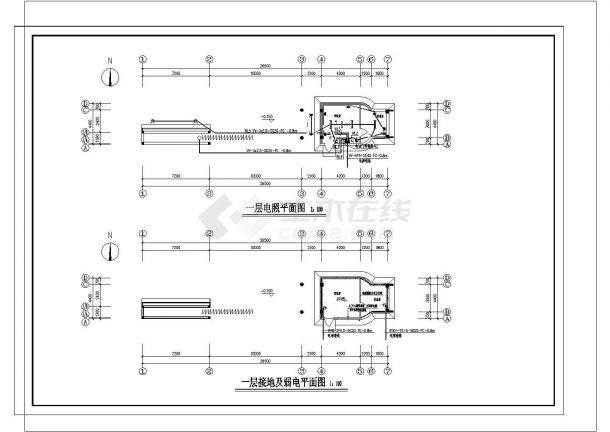 传达室电气设计图.cad-图一