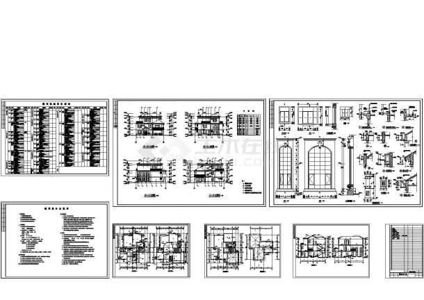 3层独栋别墅施工图设计（含设计说明）-图一
