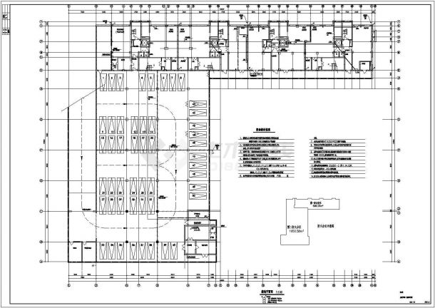 多层办公综合楼全套电力电气设计cad平立面施工图-图二