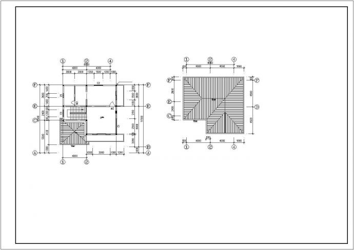 三层别墅平立剖面设计方案图_图1