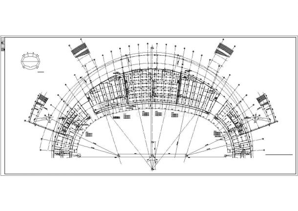 框架结构甲级某会展中心体育场馆电气设计图（5万人33605平米）-图二