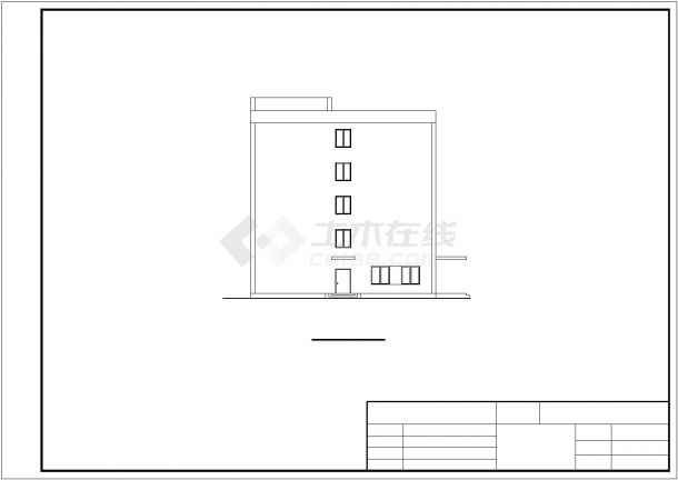 土木工程毕业设计_办公楼设计_某4300平米农业局办公楼毕业设计方案CAD图纸-图一