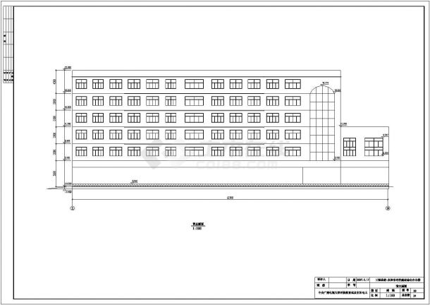 土木工程毕业设计_办公楼设计_【6层】4837.9平米六层框架综合办公楼毕业设计详细CAD图纸-图一