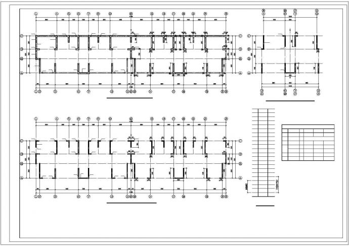 幸福家苑18层纯剪力墙结构施工cad图，共十八张_图1