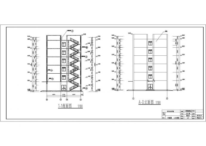 土木工程毕业设计_办公楼设计_【6层】6138.76平米框架综合办公楼毕业设计详细CAD图纸_图1