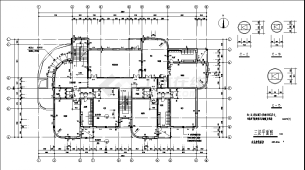 5层2895平方米幼儿园教学楼建筑设计施工cad图纸-图二