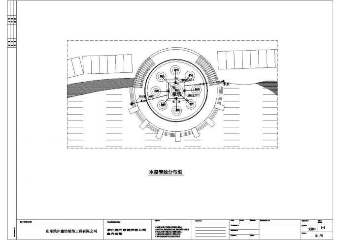 某景观工程亲水平台喷泉设计cad全套施工图_图1