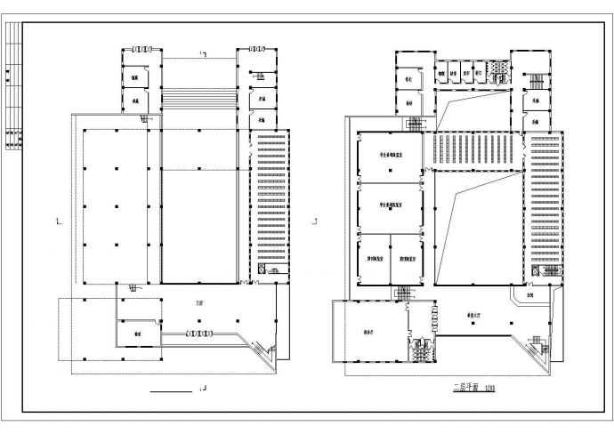 某高校图书馆CAD详细框架结构设计方案_图1
