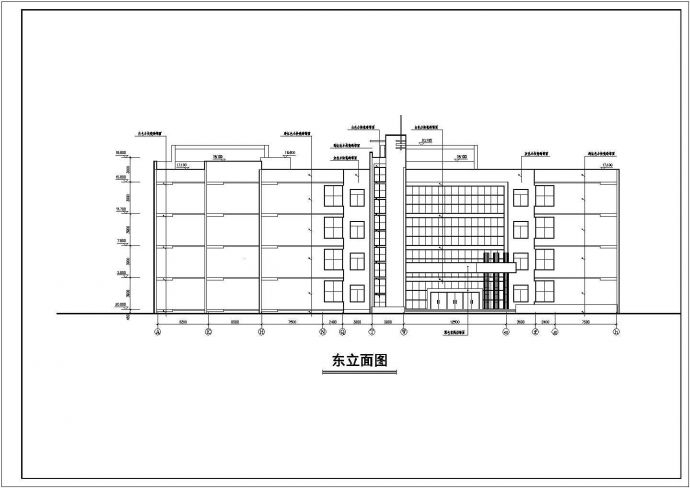 某中学教学楼方案规划CAD详图_图1