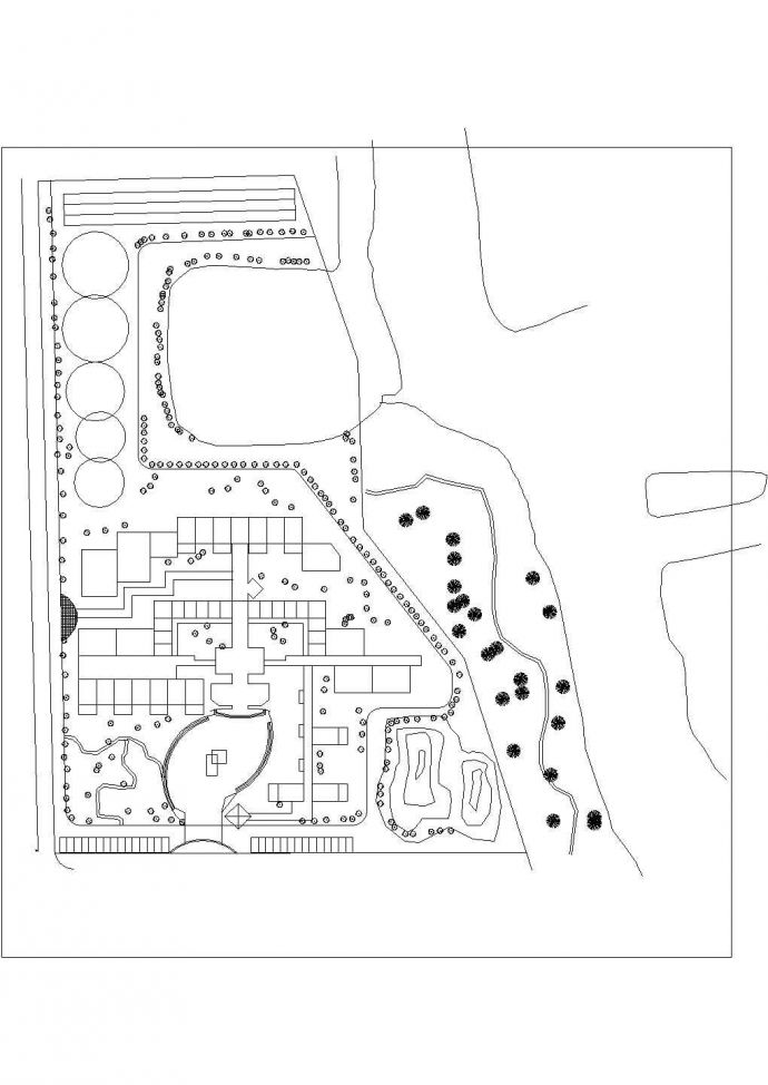 某湖州幼儿园CAD详细设计总平面图纸_图1