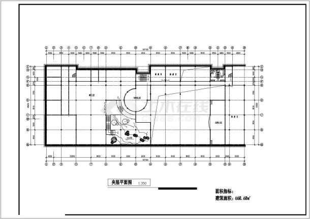 某高中教学综合楼CAD建筑设计详细方案图-图一