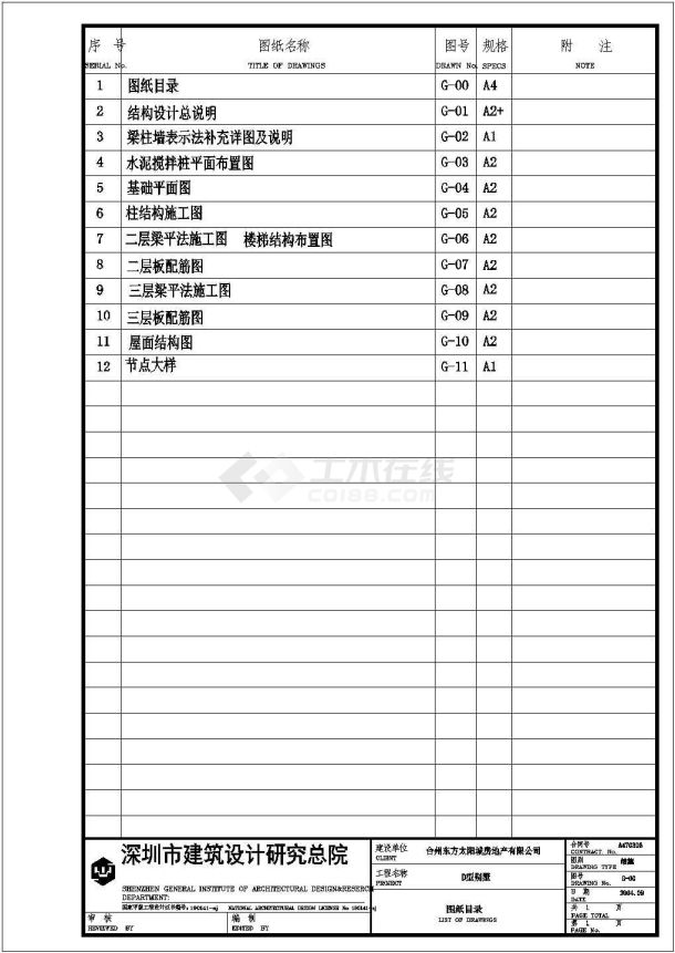 某三层框混结构现代豪华别墅设计cad全套结构施工图（含设计说明）-图一