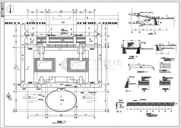 某教学楼全套CAD设计大样详细施工图-图二