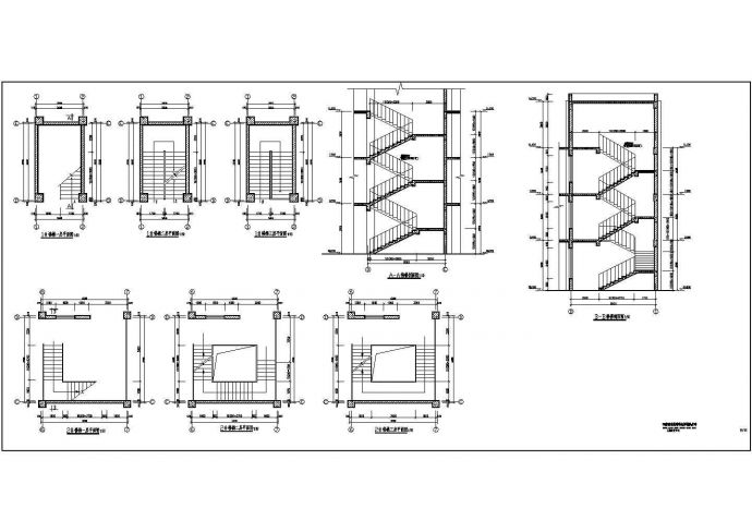某图书馆阶梯教室CAD框架结构设计施工图_图1