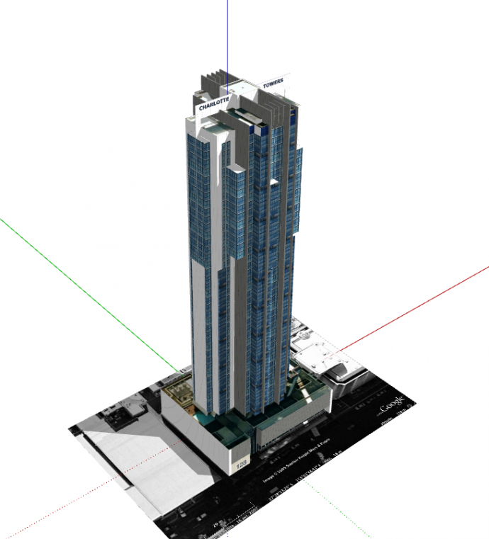 中国东芝电脑城建筑su模型_图1