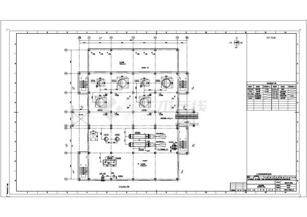 某化工厂渣水处理CAD构造完整节点详细施工图-图一