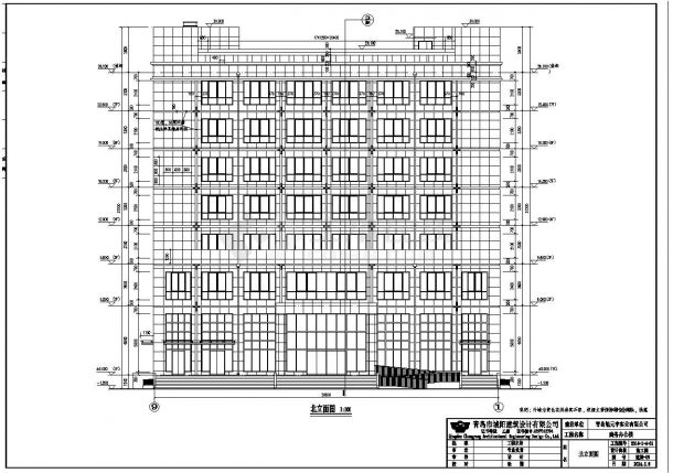 7层框架结构商务办公楼建筑施工图-图一