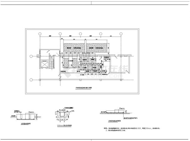 办公楼建筑冰蓄冷中央空调机房设计图-图二