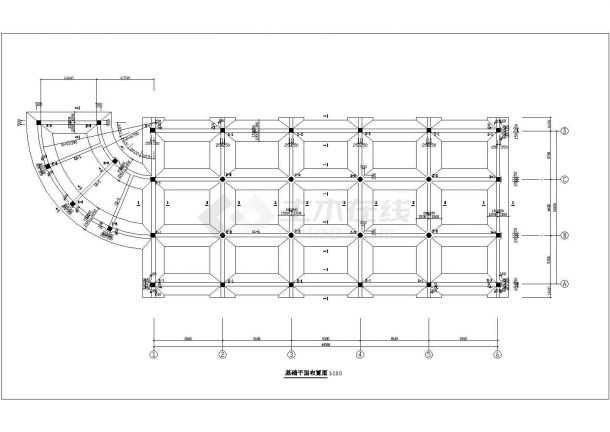 嘉兴市某公园单层管理房整体结构设计CAD图纸-图一