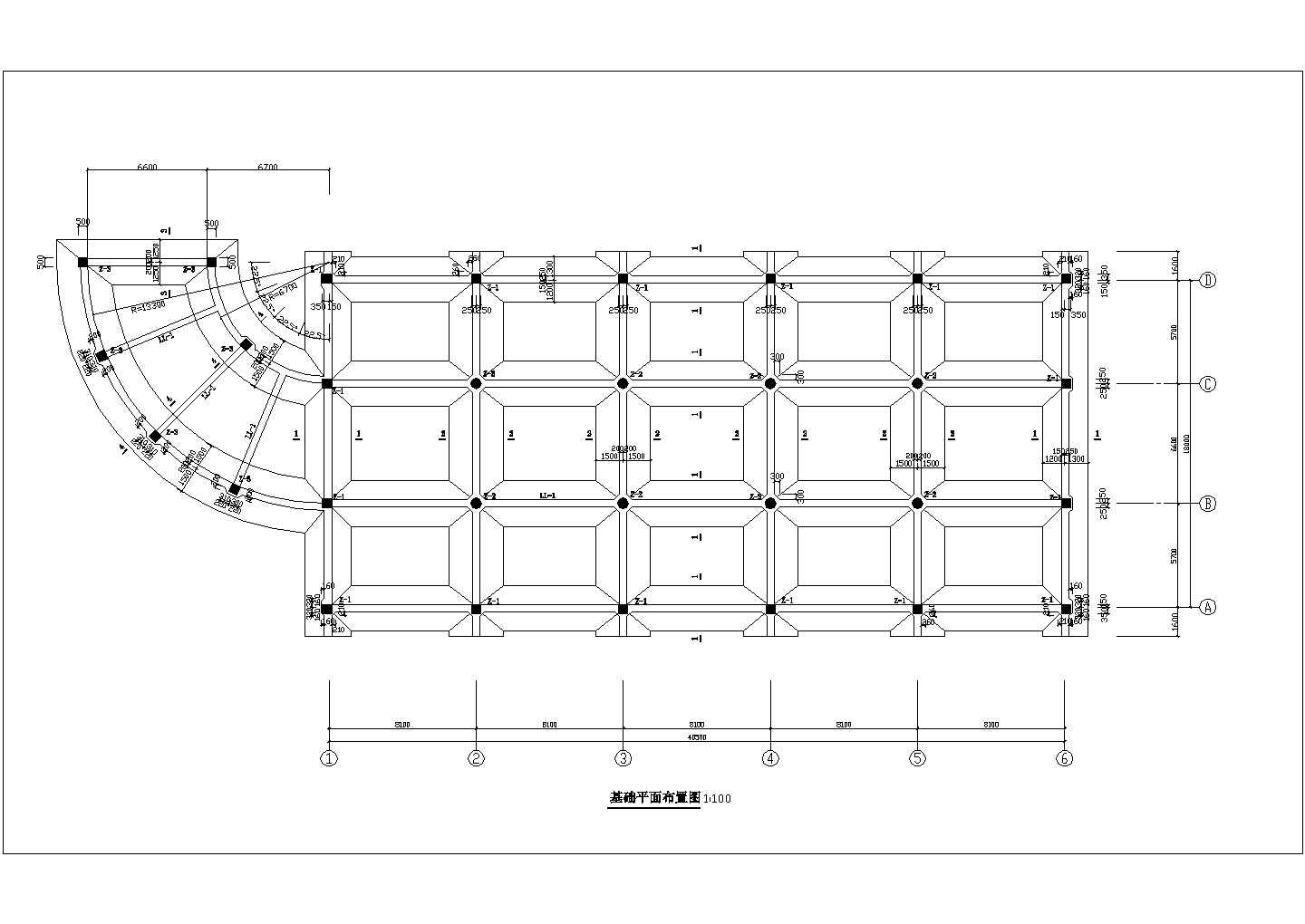 嘉兴市某公园单层管理房整体结构设计CAD图纸