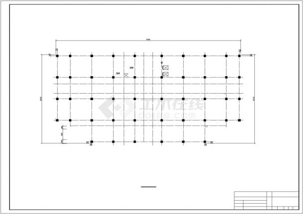 办公楼设计_兰州某公司6600平米6层综合办公楼全套建筑设计CAD图纸-图一