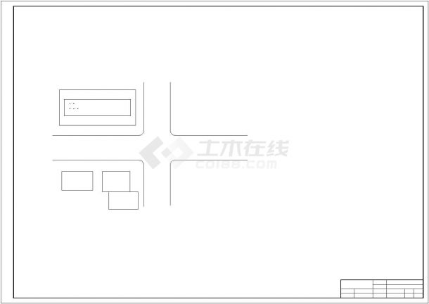 办公楼设计_湘潭市某工厂5200平米5层行政办公楼建筑设计CAD图纸-图一
