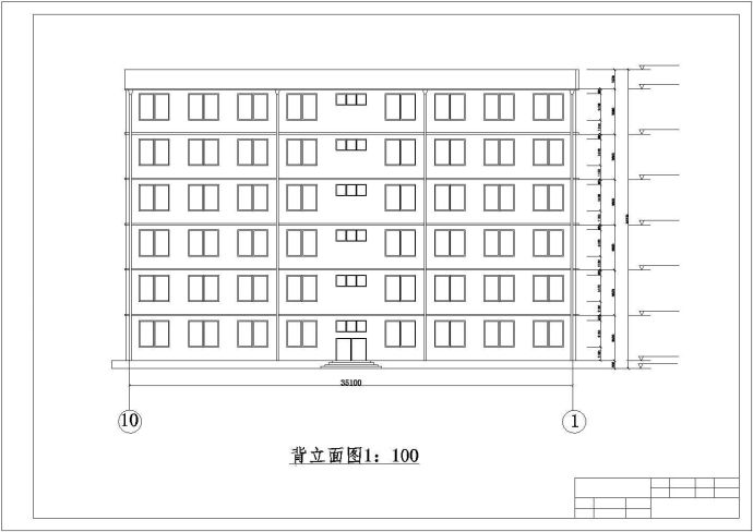 办公楼设计_3100平米6层混凝土框架结构办公楼建筑设计CAD图纸_图1