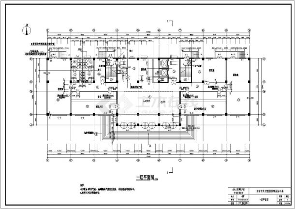 办公楼设计_抚顺市某11层框剪结构办公楼建筑设计CAD图纸-图一