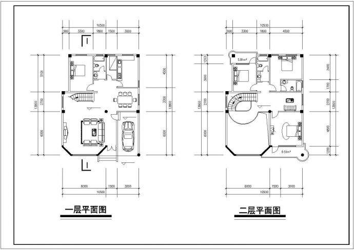 别墅设计_现代风三层别墅设计CAD图_图1
