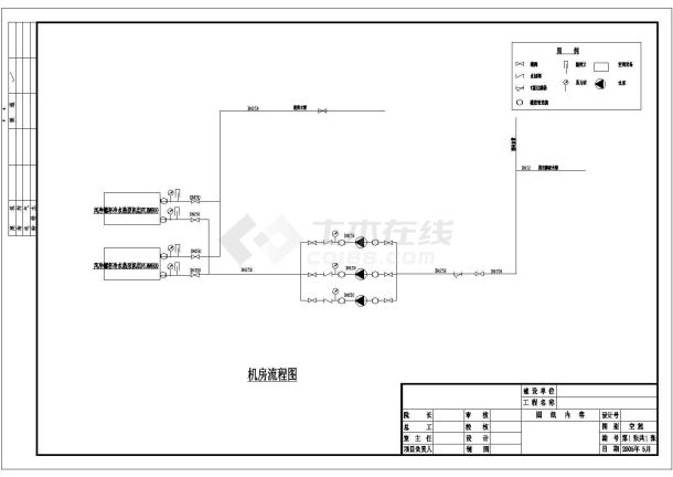 某大型多层商场中央空调设计cad全套施工图-图一