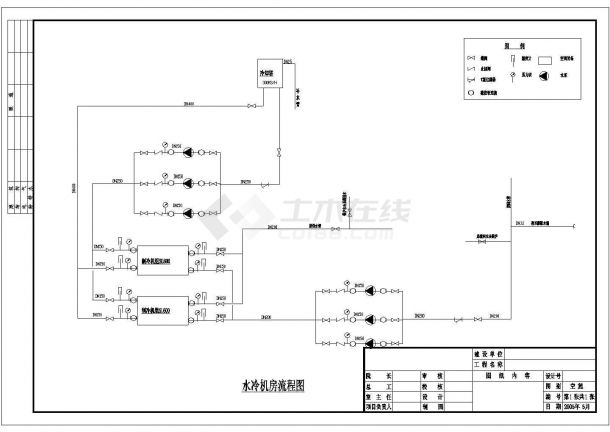 某大型多层商场中央空调设计cad全套施工图-图二