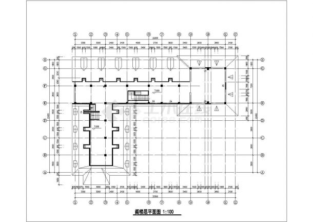 沈阳某2+1层古堡式饭店全体建筑设计CAD图纸-图一