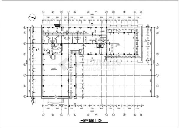 沈阳某2+1层古堡式饭店全体建筑设计CAD图纸-图二