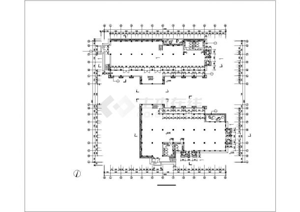 南京市某3层艺术型钟楼全套建筑设计CAD图纸-图二