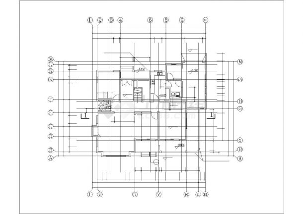 常州市某小区2层小型别墅建筑设计CAD图纸-图一