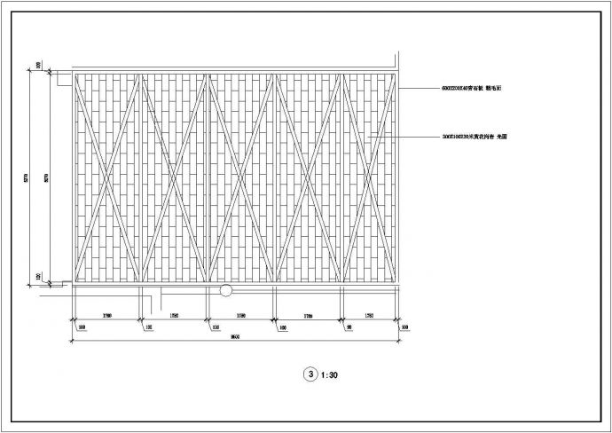 某私家别墅庭院绿化规划设计cad总平面及细部详图（标注详细）_图1