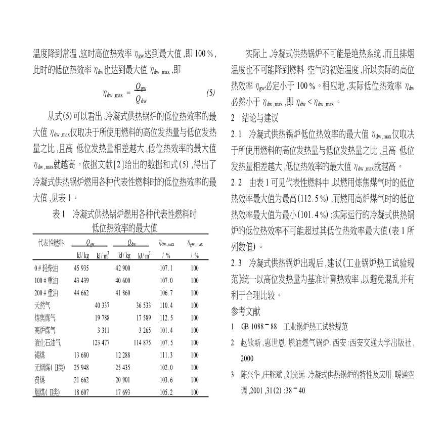 冷凝式供热锅炉最大热效率-图二