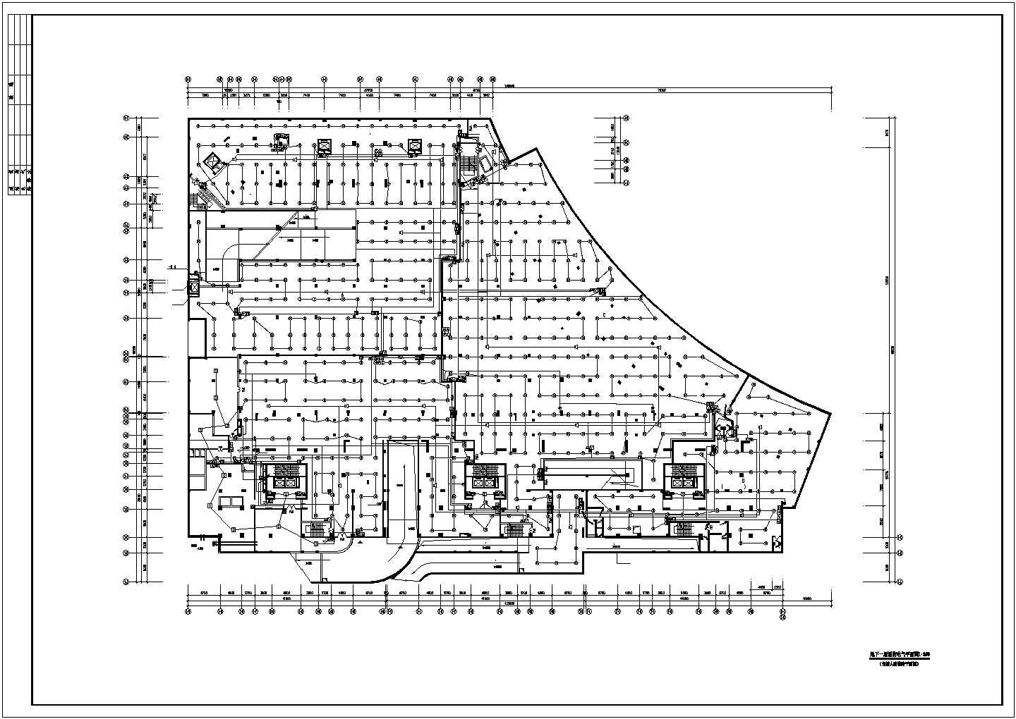 地下层消防电气设计cad图纸(共3张)