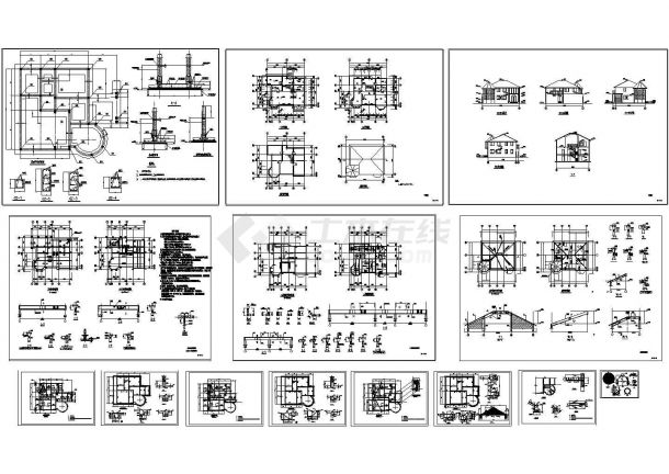 某地区别墅建筑结构设计施工图纸-图一