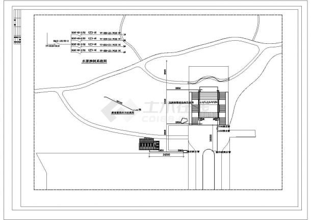 某大型公园入口景观规划设计cad全套施工图纸（标注详细）-图二