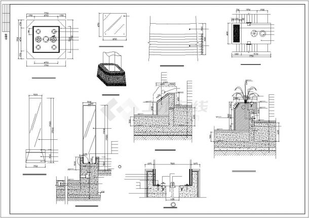 郑州彩田公园园林环境工程设计CAD图纸-图二