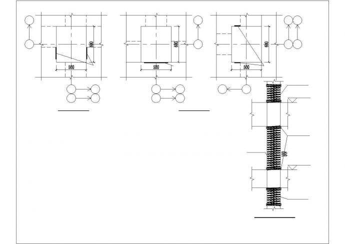 某大型框架剪力墙结构三甲医院设计cad全套结构施工图（含设计说明，含住院楼、行政楼、门诊楼设计）_图1
