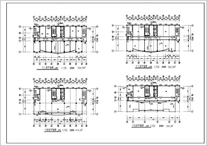 建筑设计_某广播电视中心建施CAD图_图1