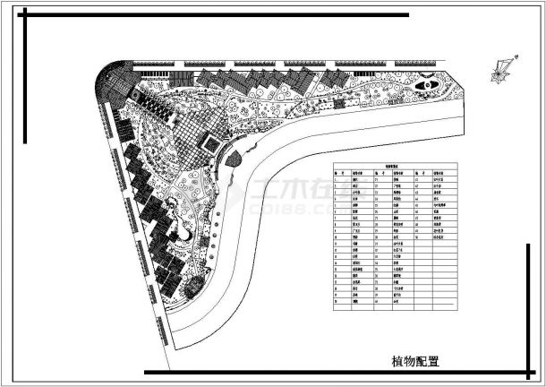 重庆某湿地公园景观工程全套设计CAD图纸-图二