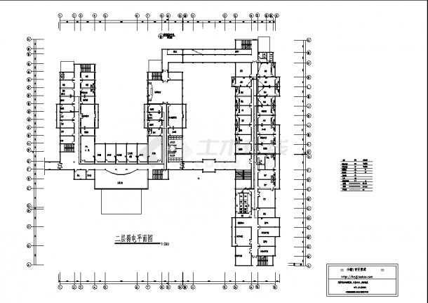3层5字型医院综合楼电气系统设计施工cad图纸，含设计说明-图一